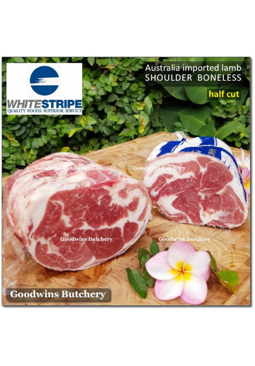 Lamb collar SHOULDER BONELESS frozen Australia WHITESTRIPE half cut (price/pc 800g)
